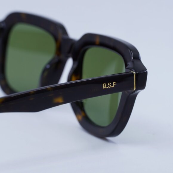 🕶️ New RetroSuperFuture Lazarus FYA Sunglasses - Havana Frame, Green Lenses - Picture 5 of 10